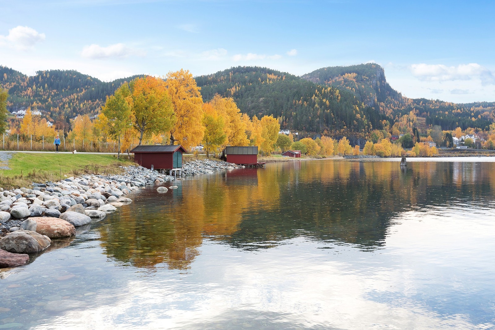 Stasjonsfjæra i Hommelvik, en av Trondheimsfjordens beste badestrender Galleribilde