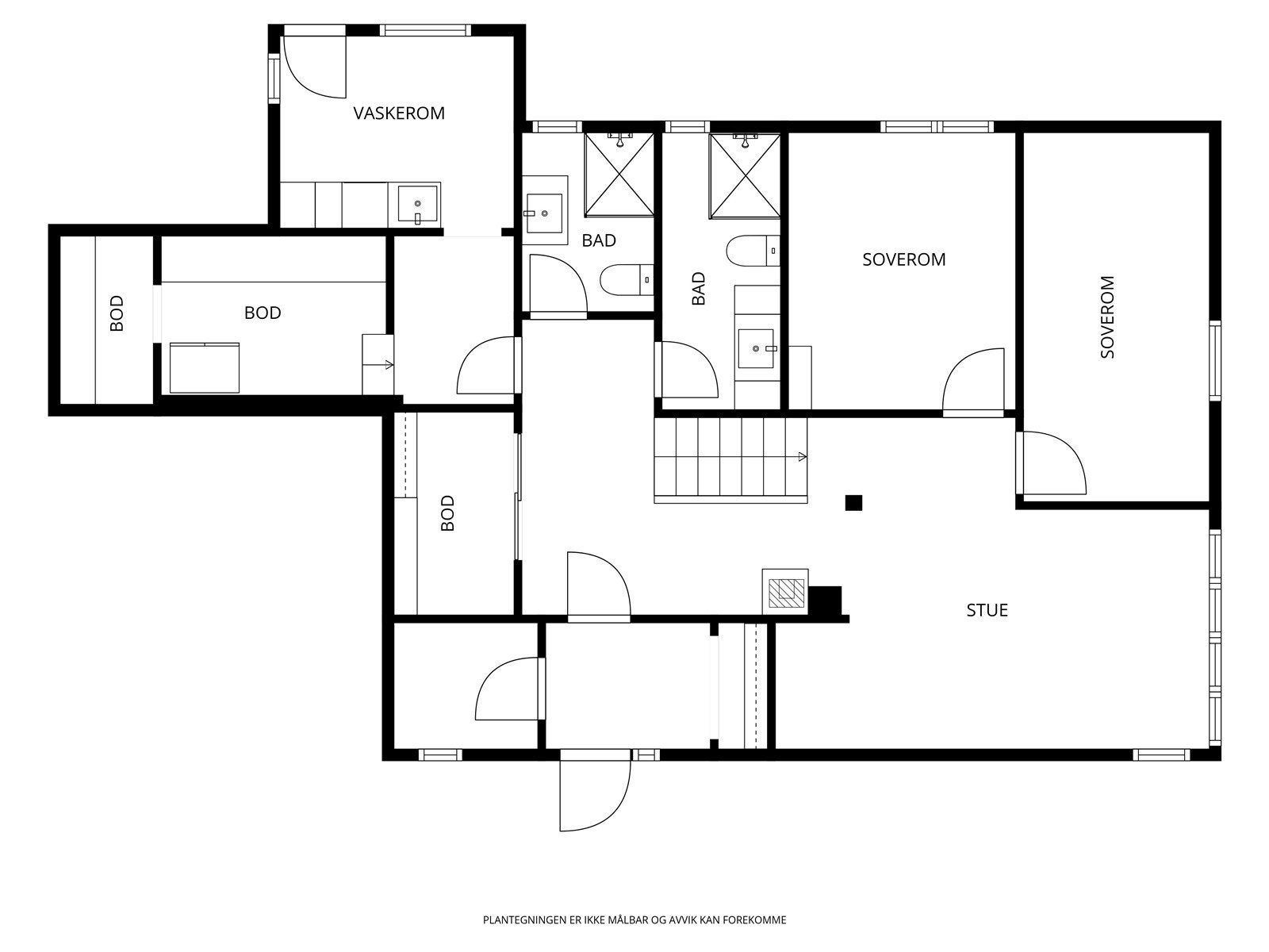 Plantegning 1.etg. Galleribilde