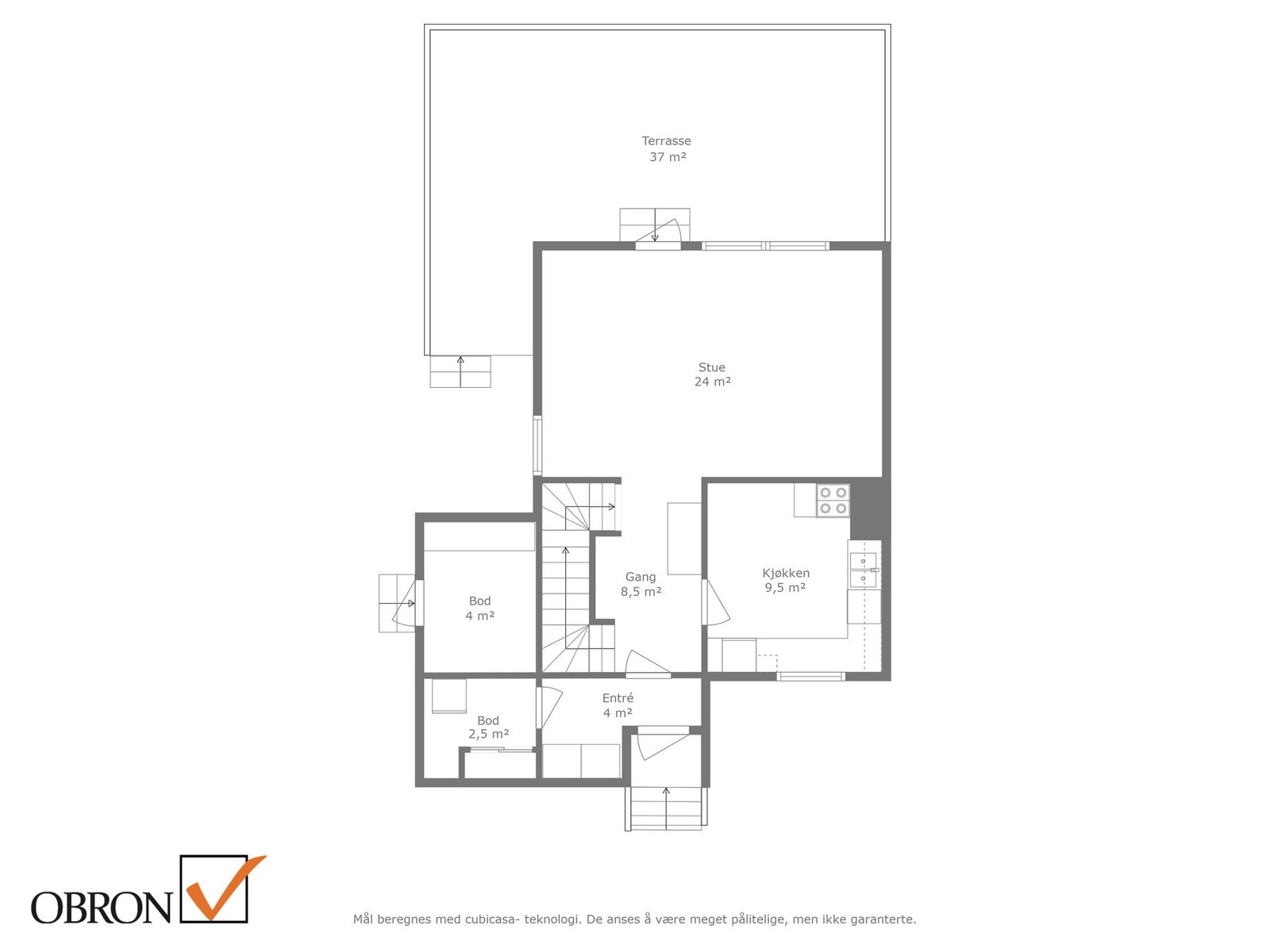 Planskisse 1. etasje. Galleribilde