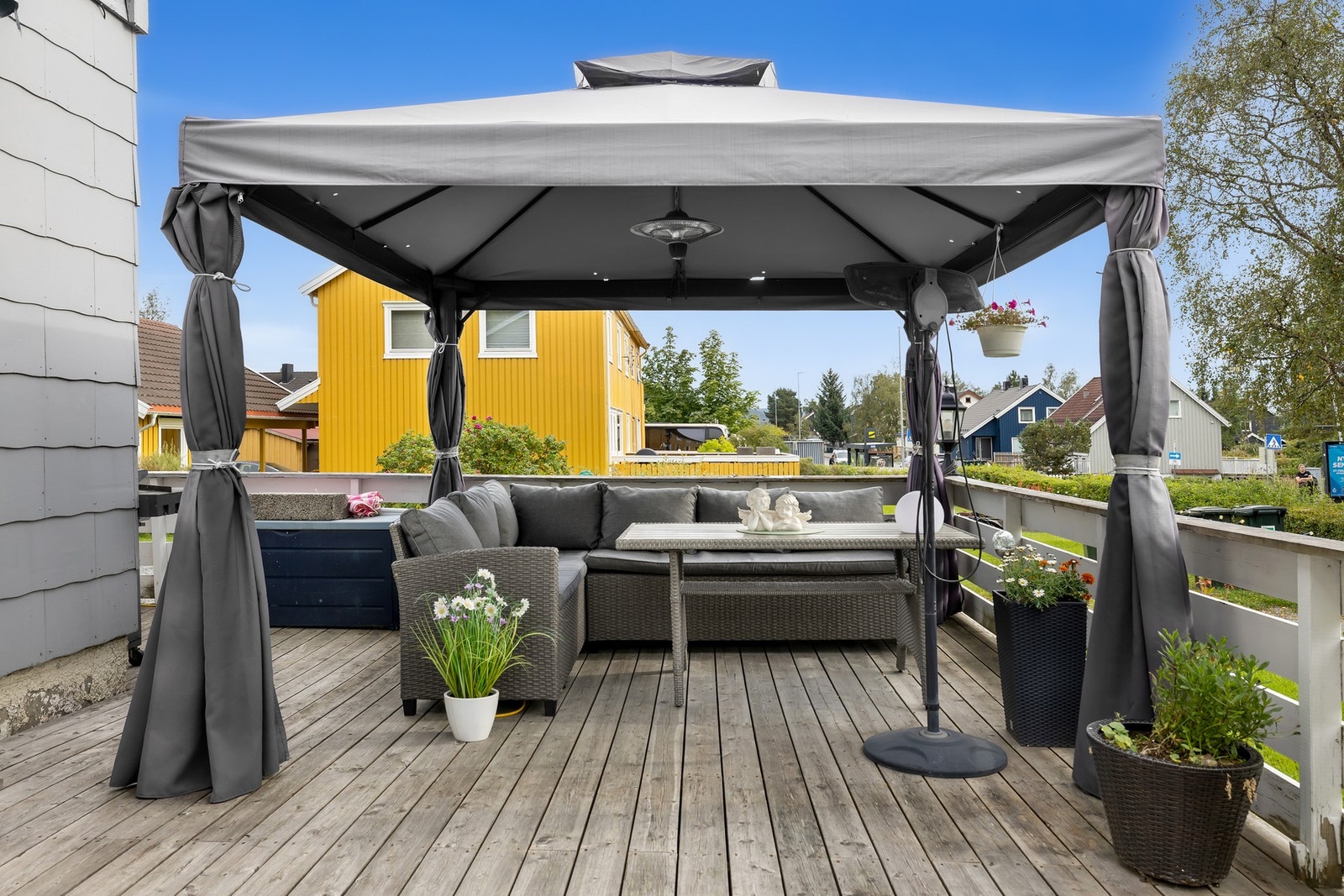 Her er det satt opp en flott pergola. Galleribilde