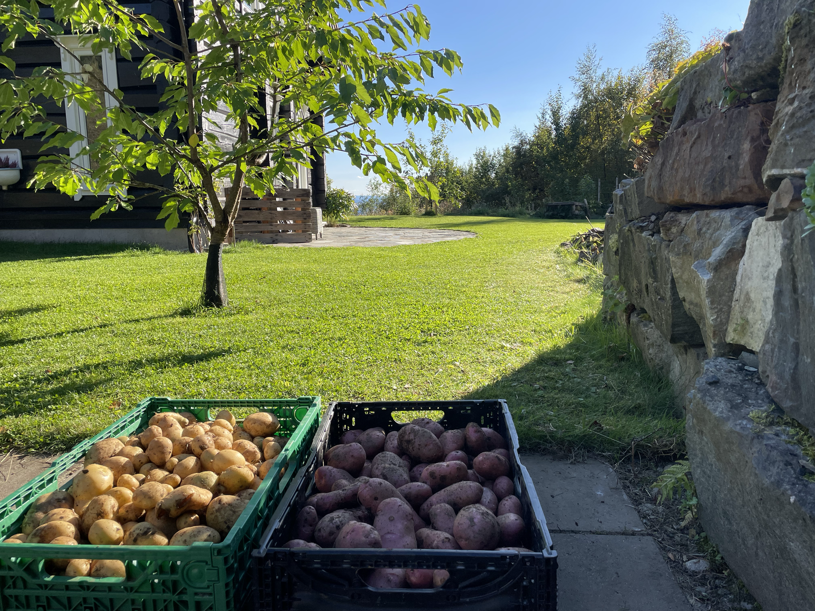 Alle bygg på tomten ble malt utvendig i 2025 og samtidig oppgradert med ny vinduskledning. Galleribilde
