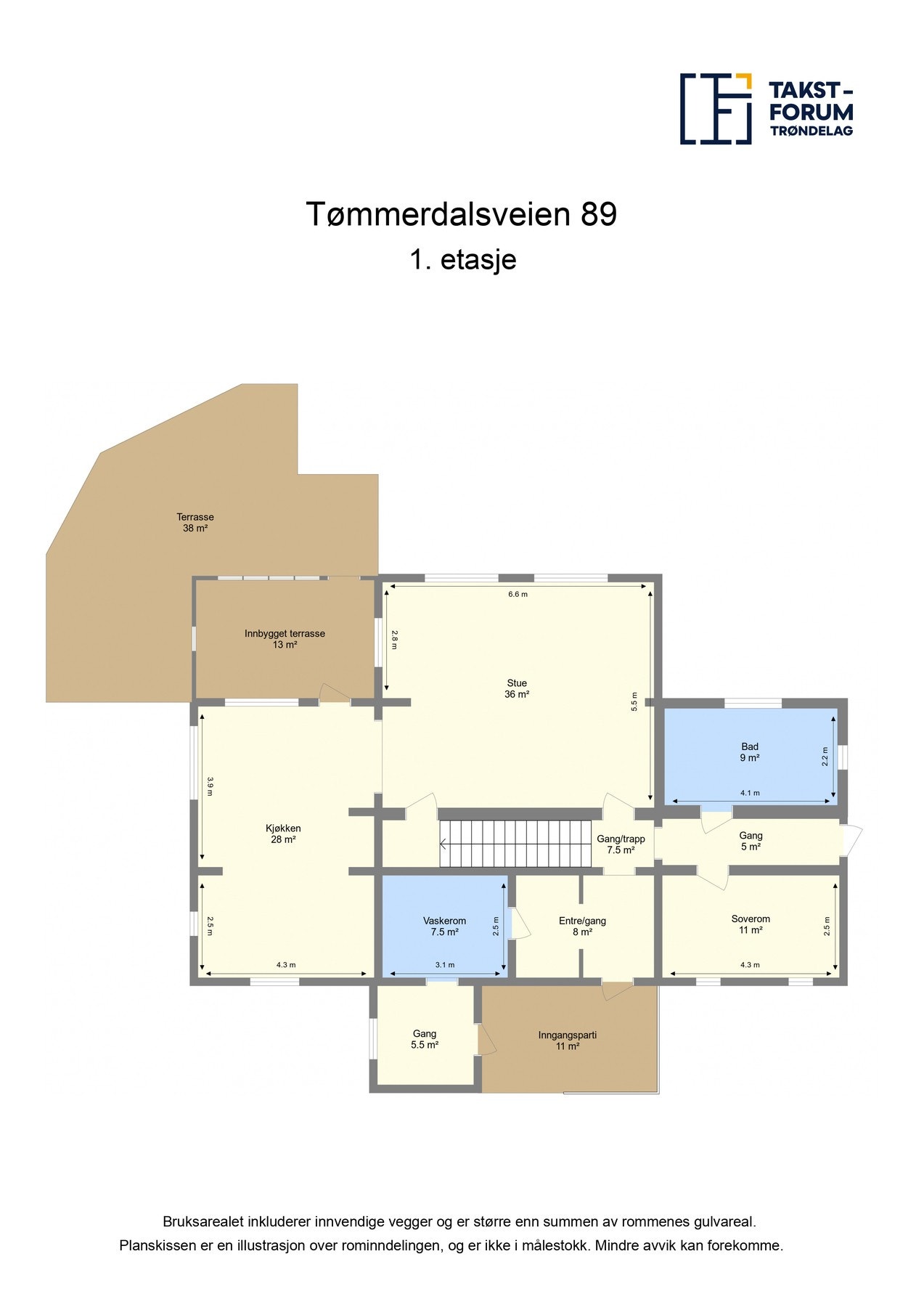 Planskisse 1.etasje. Galleribilde