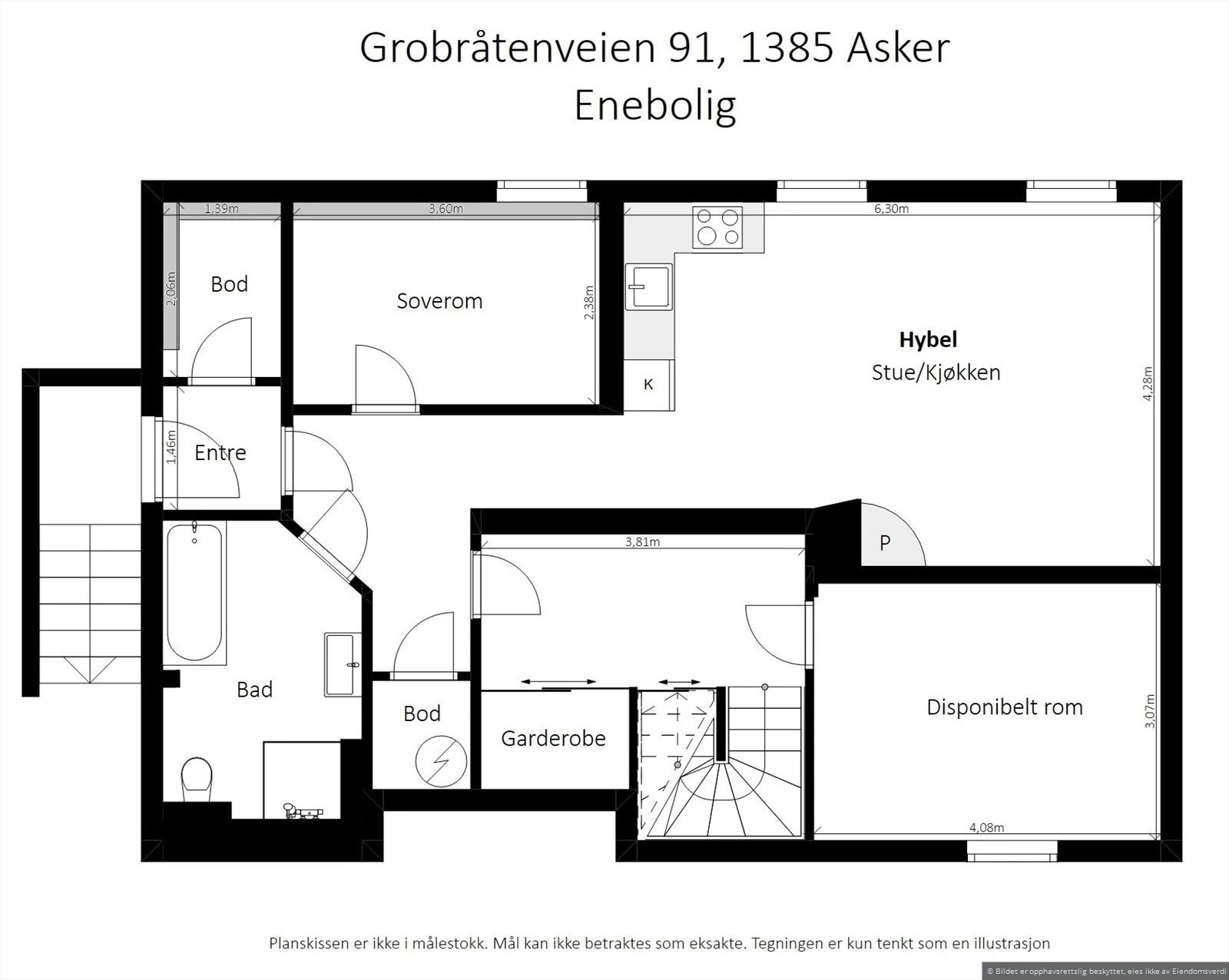 Plantegning U.etasje Galleribilde