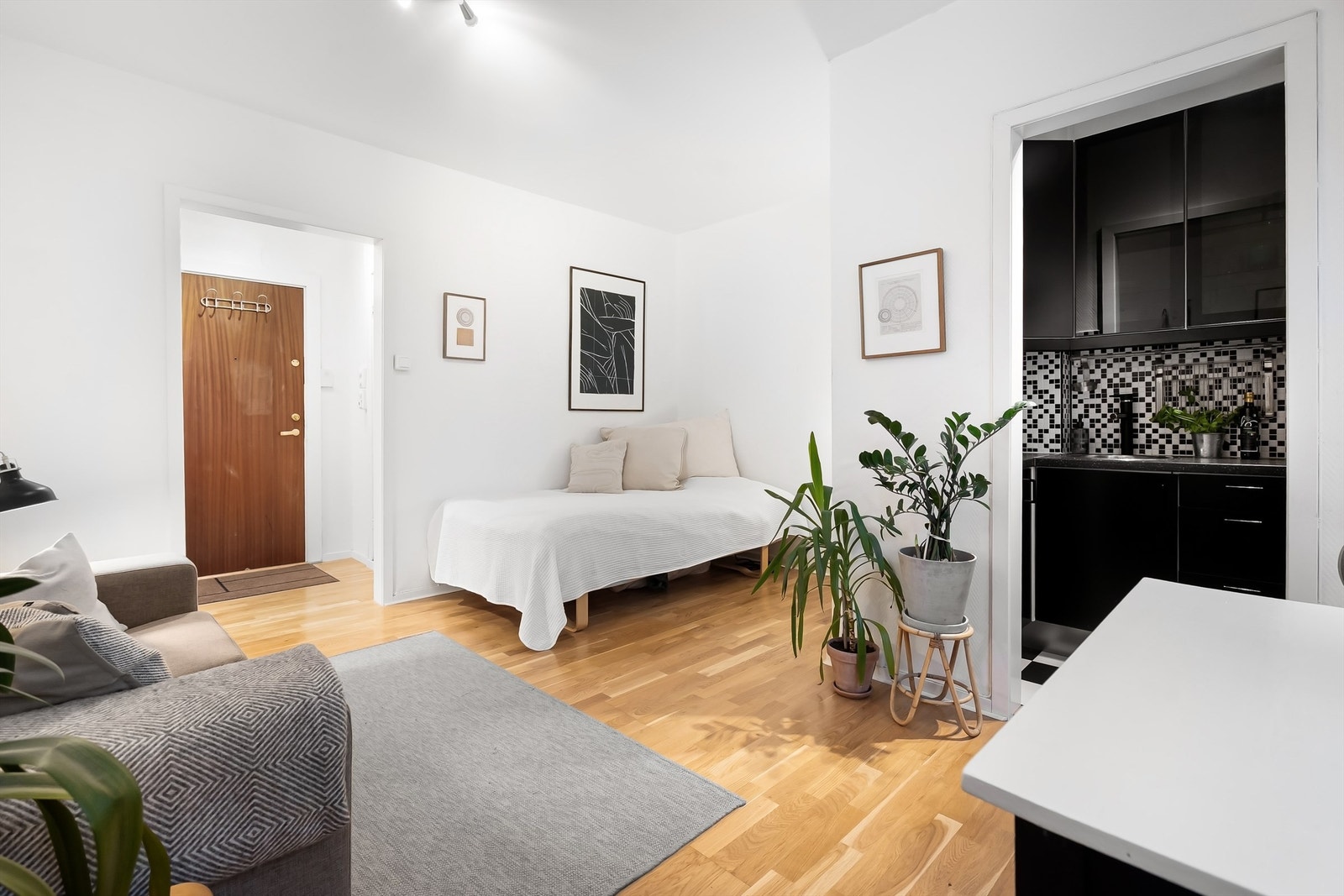 En arealeffektiv 1-roms med populær beliggenhet på Majorstuen. Galleribilde