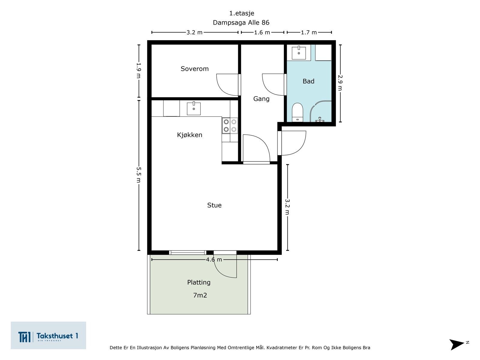 Plantegning Galleribilde