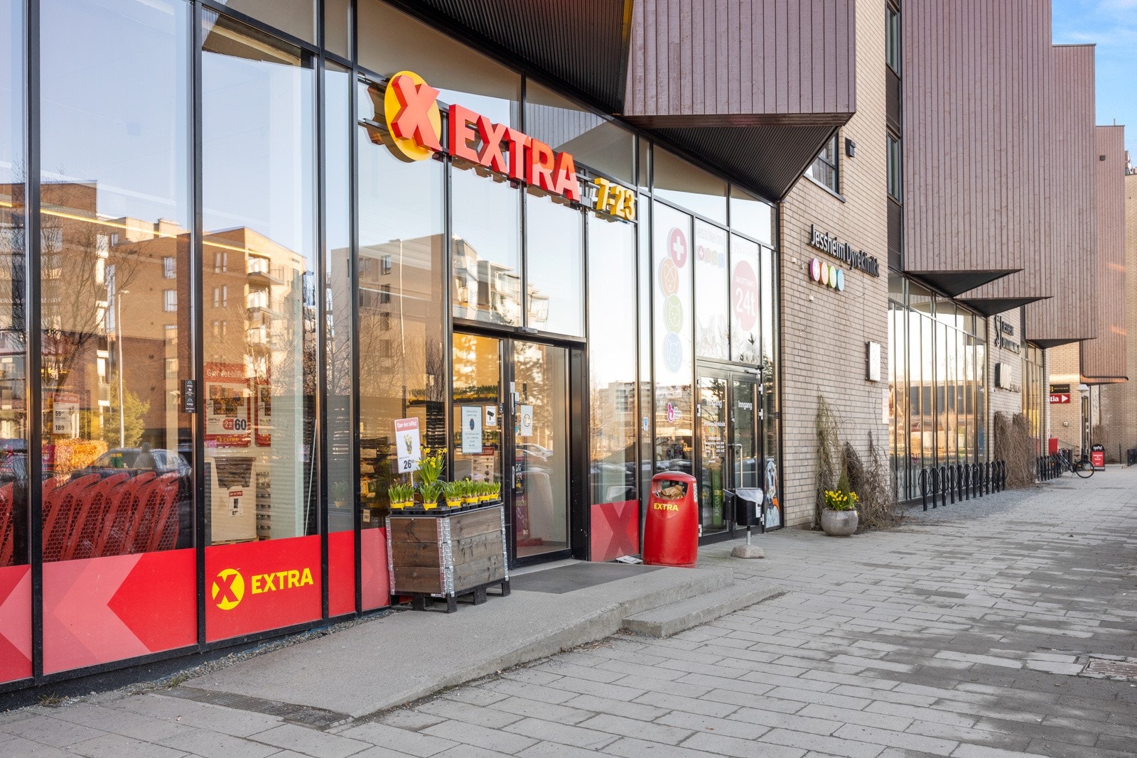 Ca. 5-6 minutters gang til Extra. Galleribilde