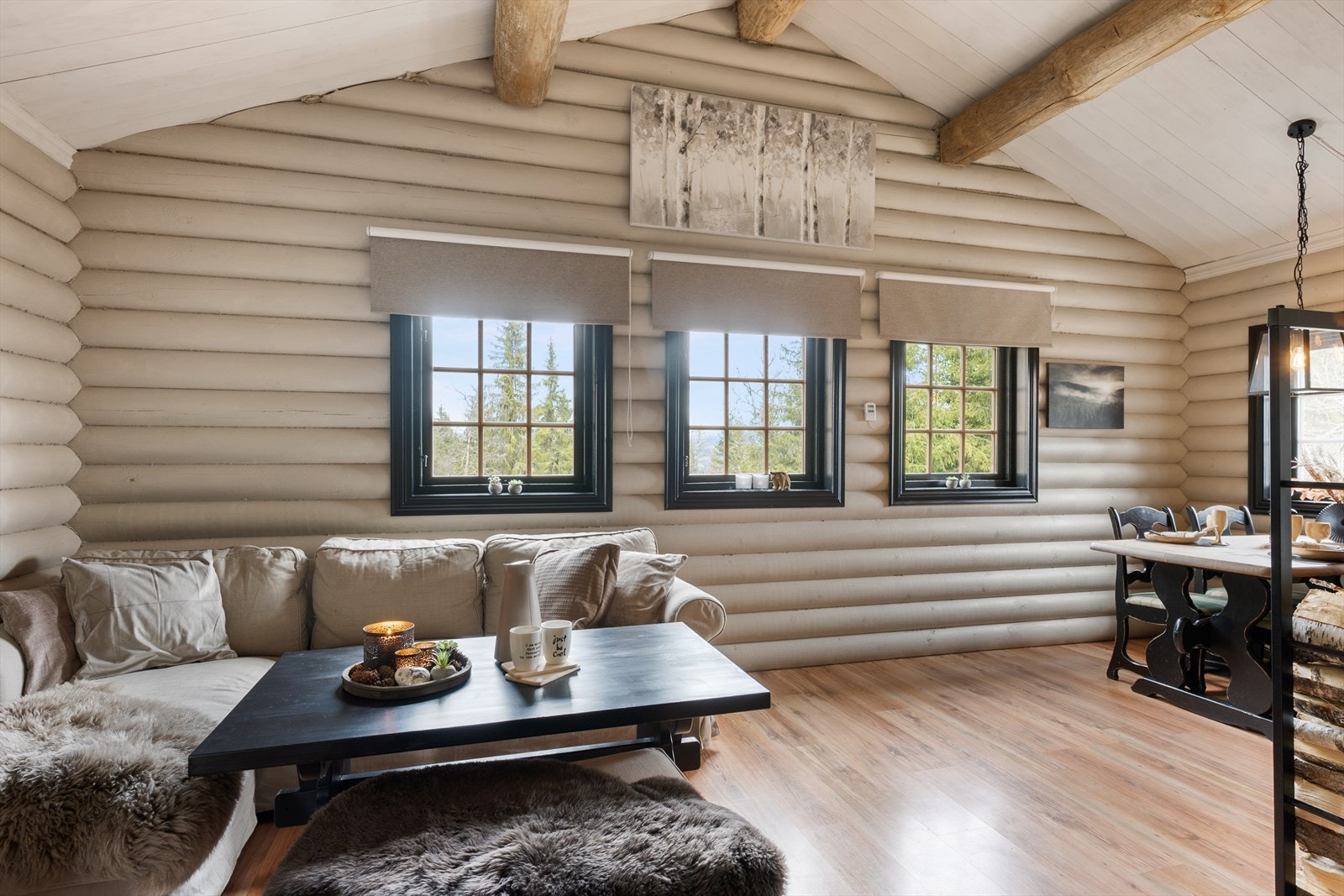 Vinduer på flere kanter sørger for godt med naturlig lys. Galleribilde