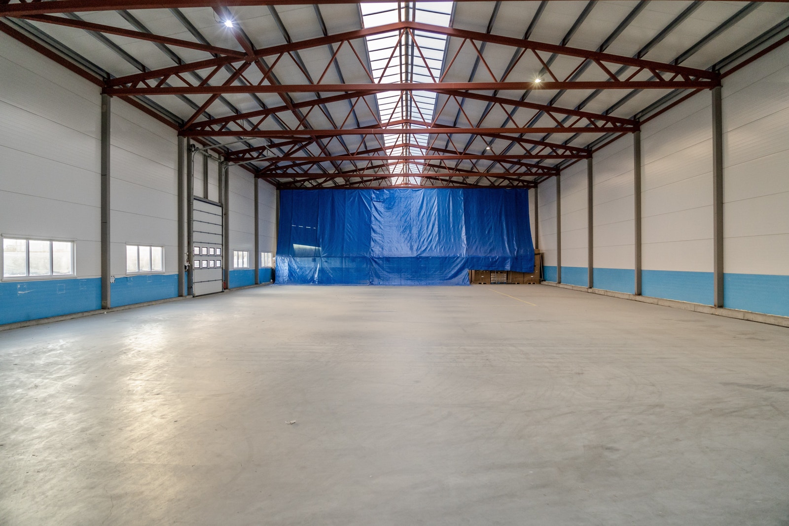 Hallen er isolert og har gulvvarme. Galleribilde