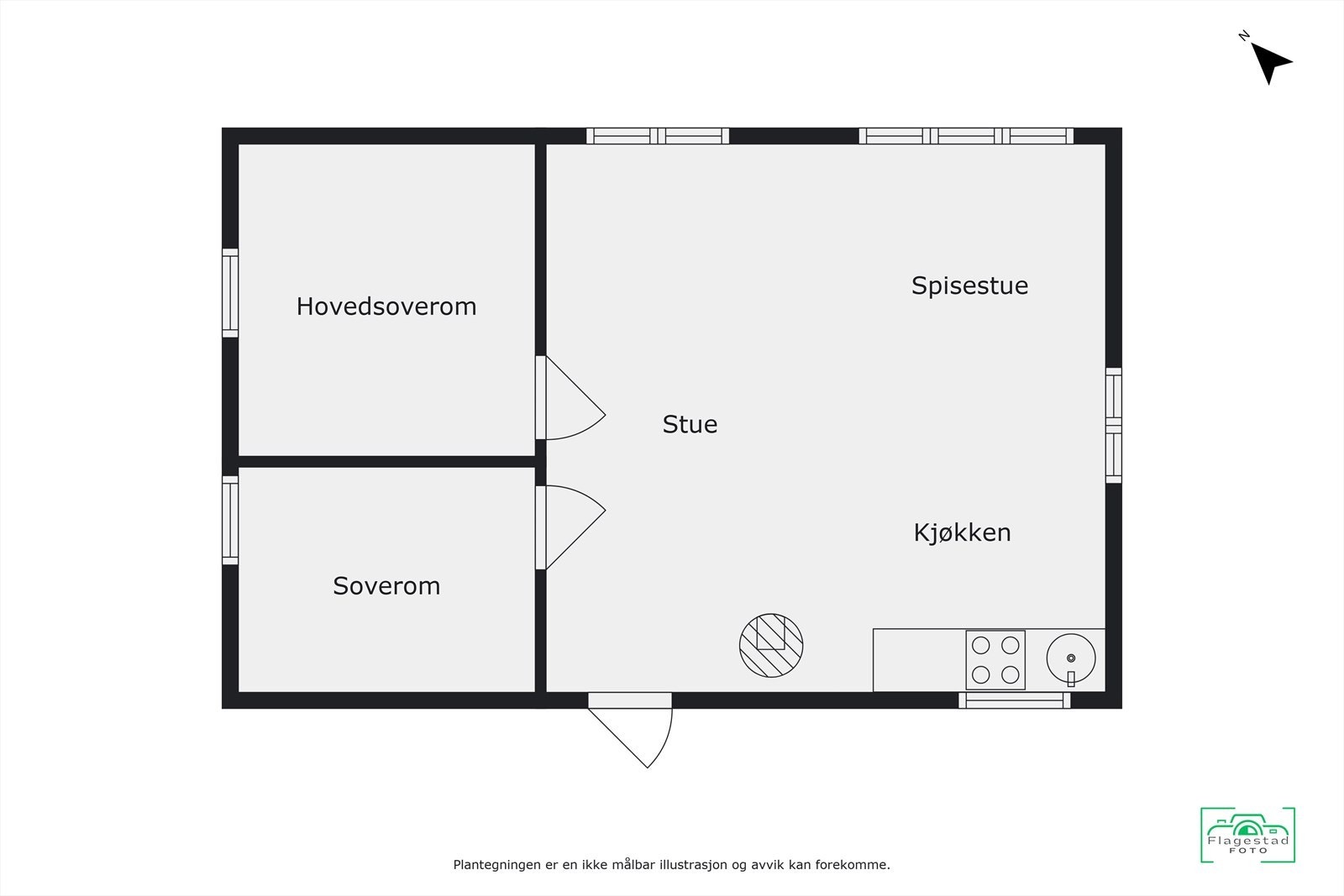 Plantegning Galleribilde