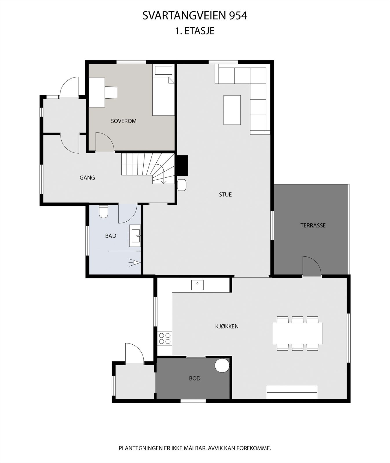 Plantegning 1ETG Galleribilde