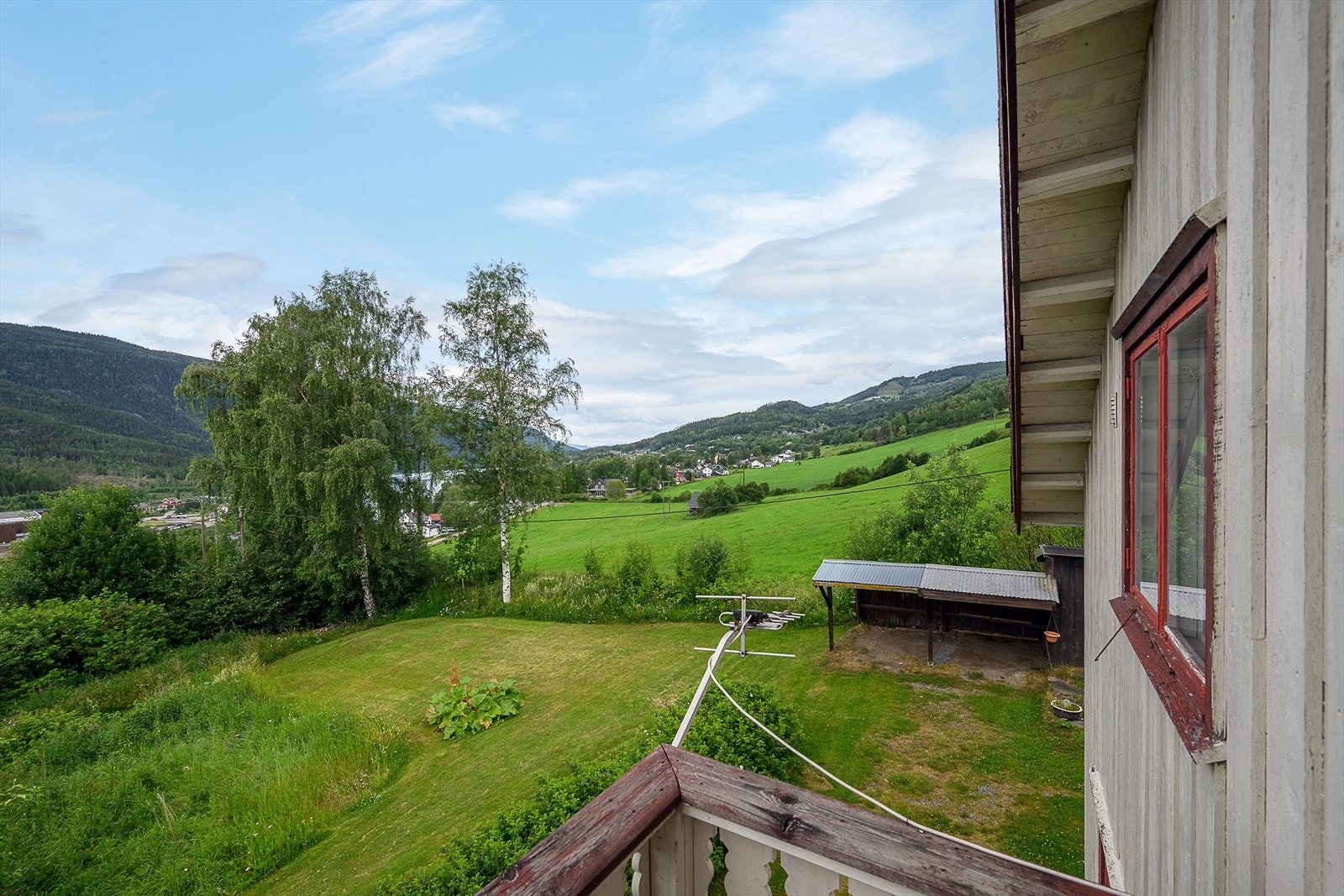 Fin utsikt fra balkongen. Galleribilde