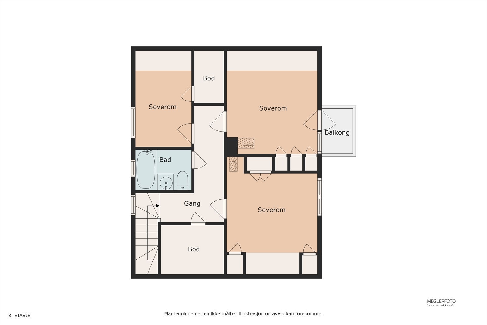 Plantegning av 2.etasje. Galleribilde