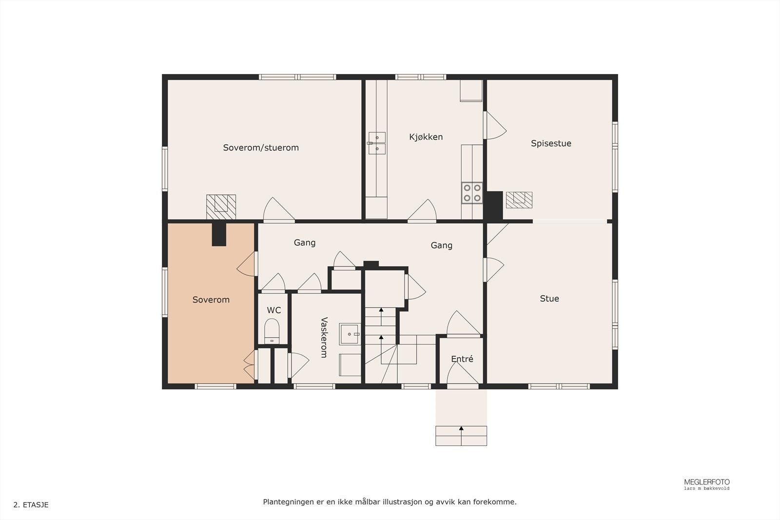 Plantegning av 1.etasje. Galleribilde