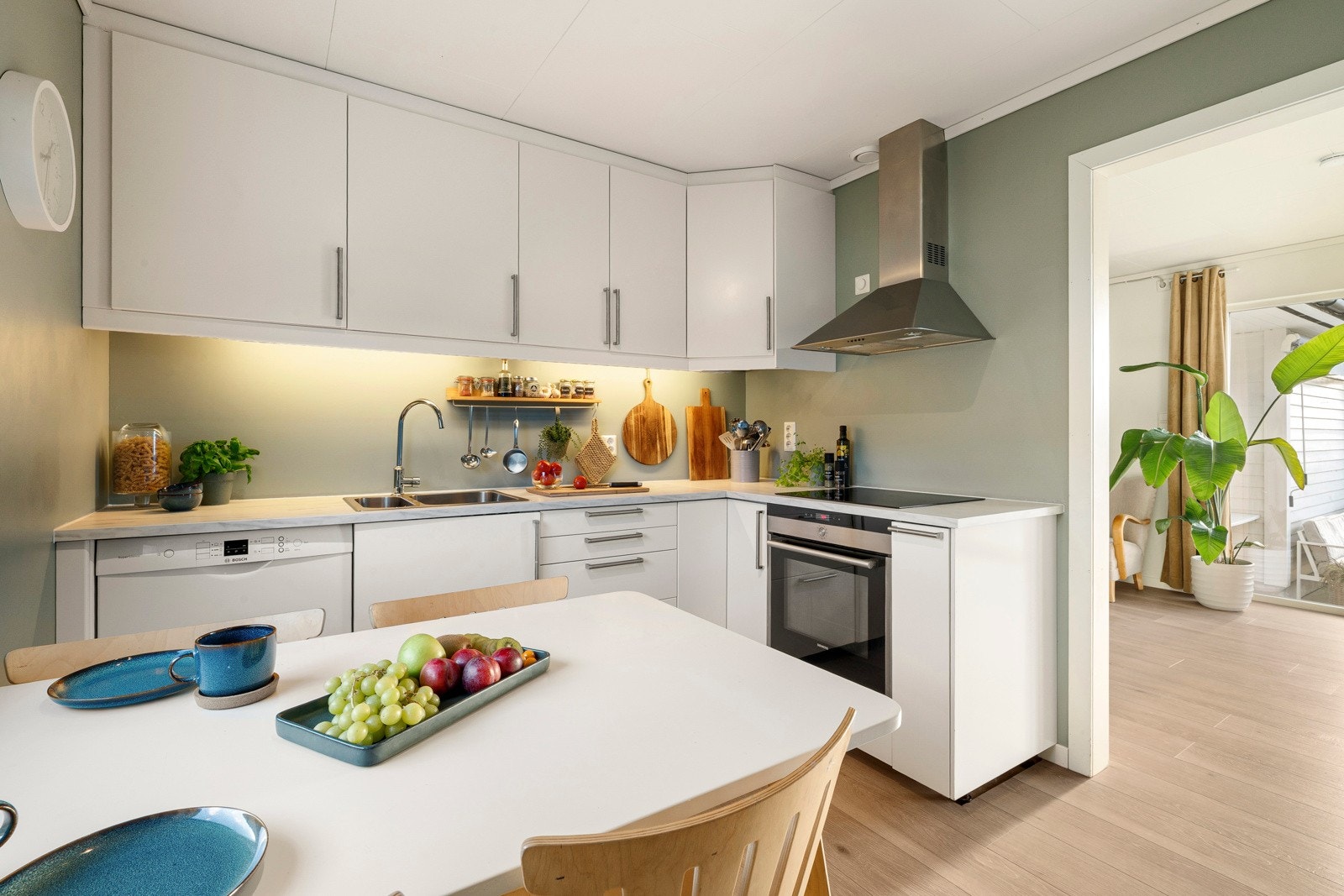 Det er mekanisk avtrekk på kjøkken, samt på bad og vaskerom Galleribilde