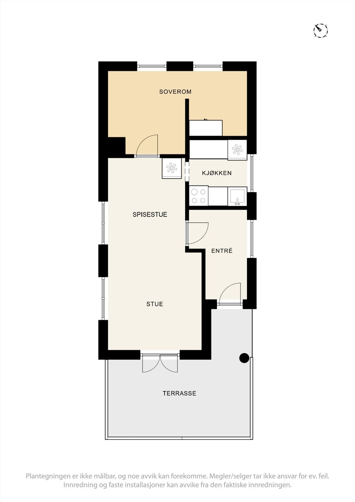 Plantegning fritidsbolig Galleribilde