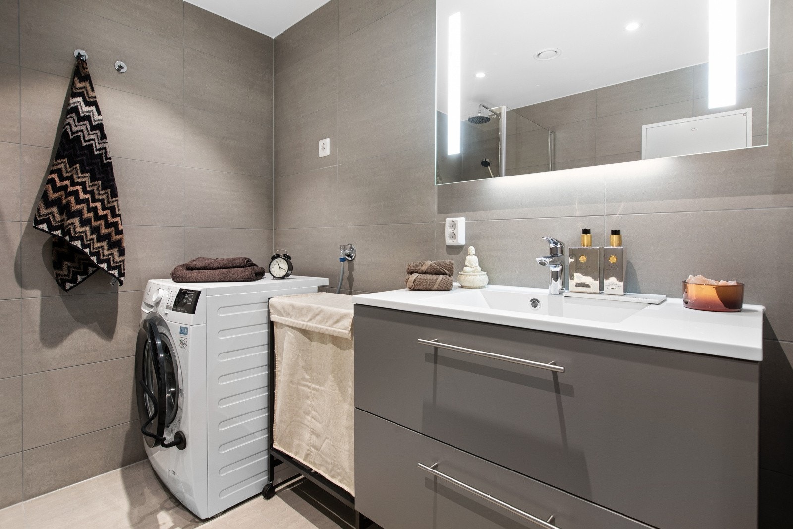 Her er det også opplegg for vaskemaskin. Galleribilde