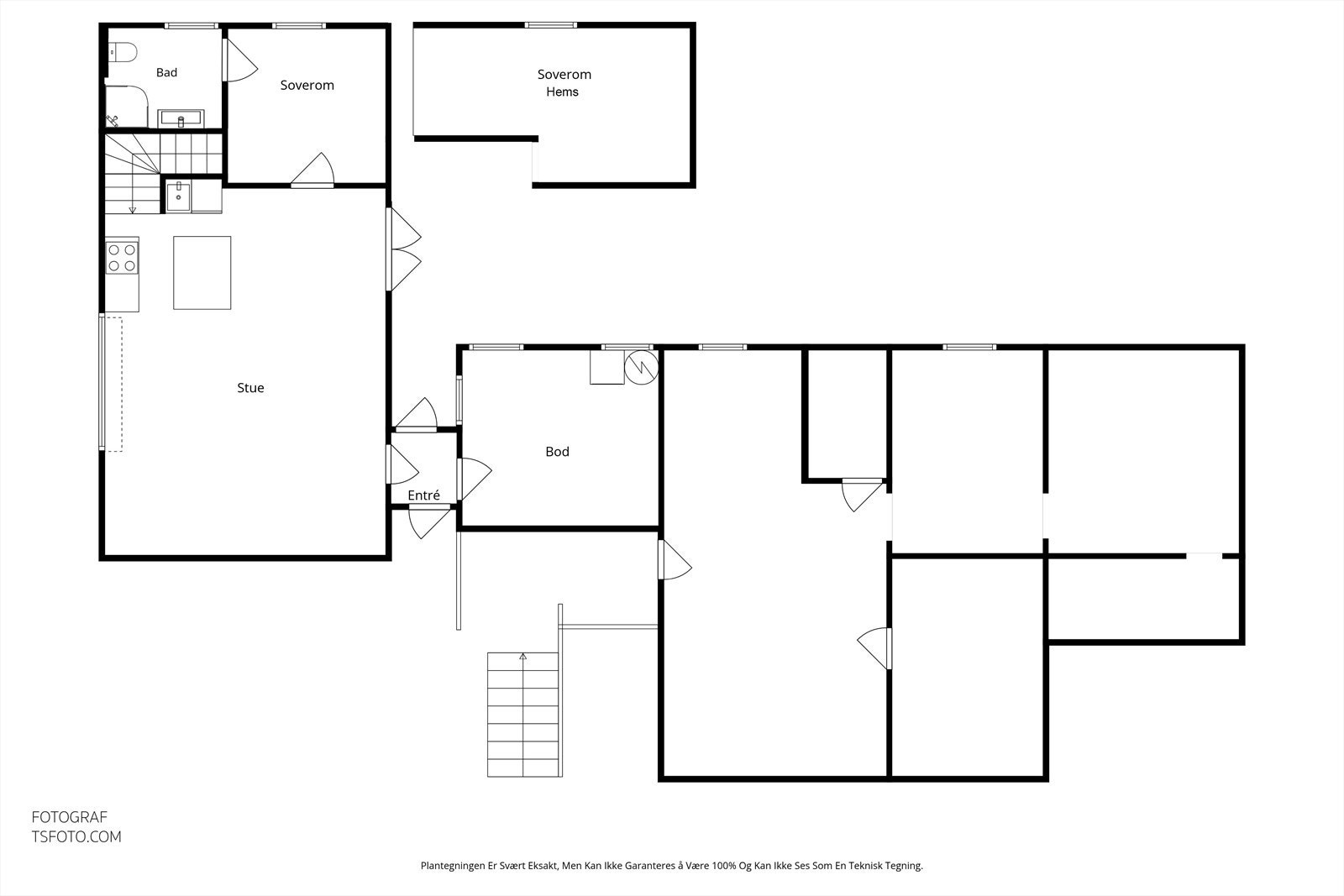 Plantegning - Kjeller og utleie Galleribilde