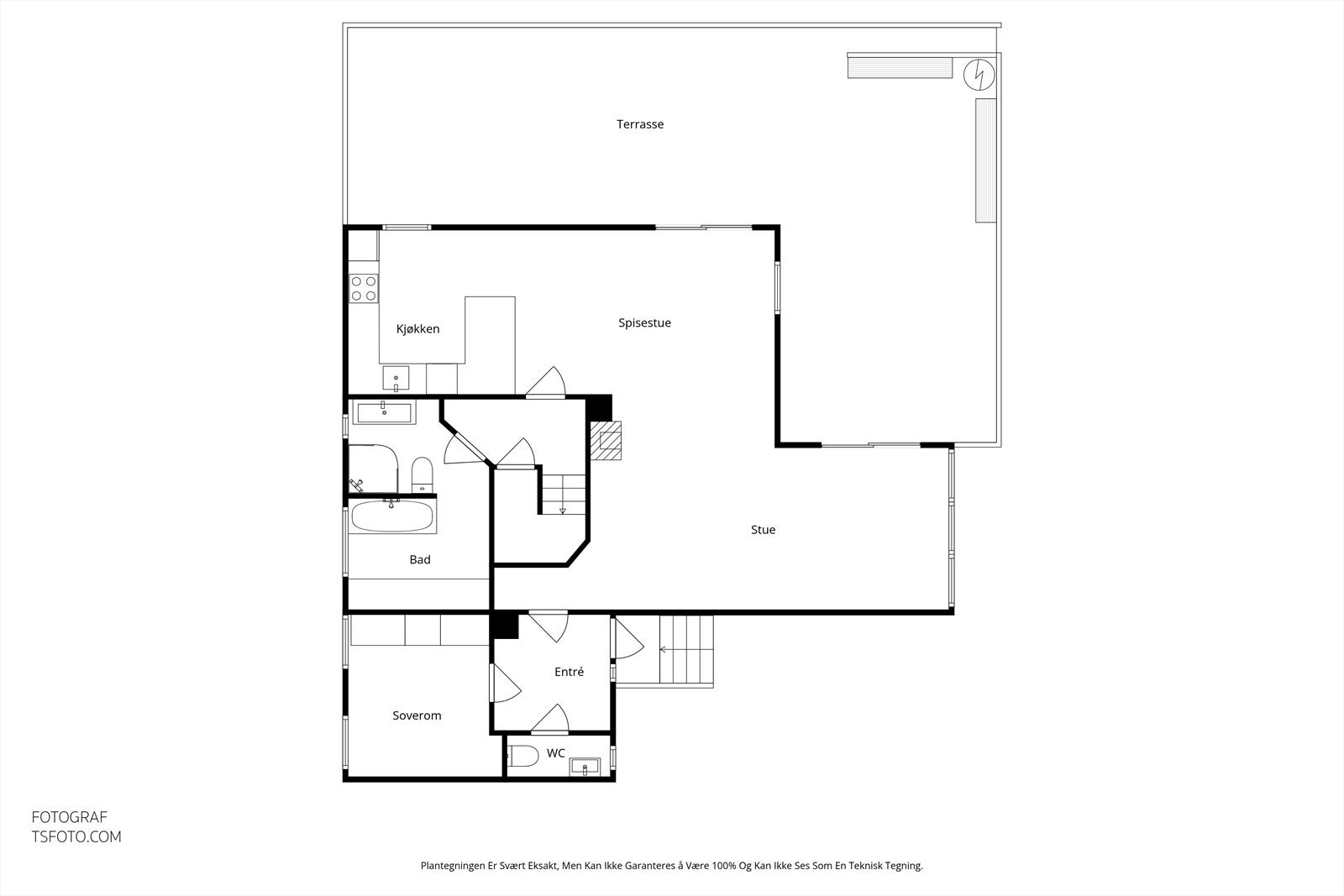 Plantegning - 1 etasje Galleribilde