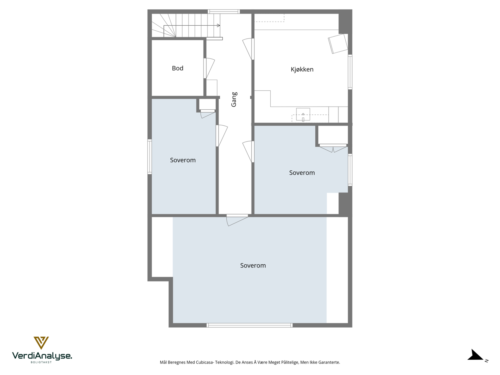 Plantegning loft Galleribilde