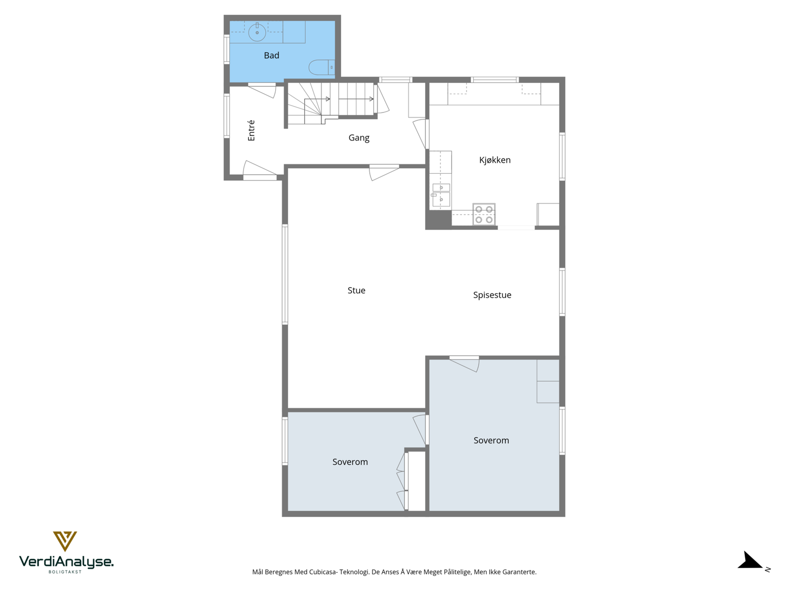 Plantegning 1 etasje Galleribilde