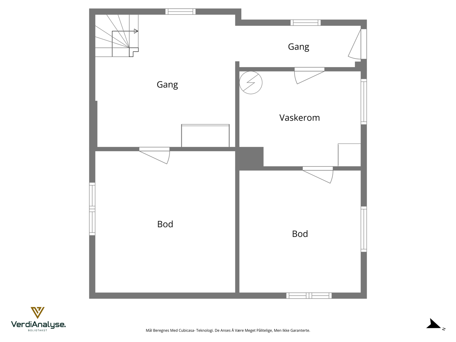 Plantegning kjeller Galleribilde