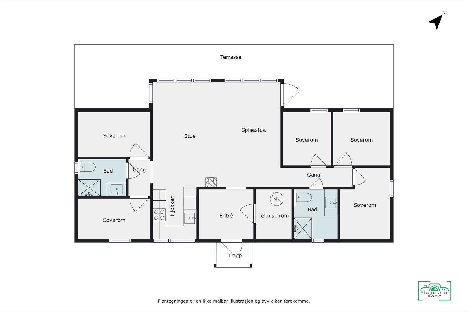 Plantegning Galleribilde