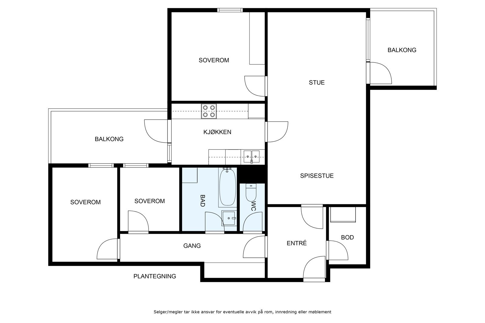 Plantegning Galleribilde