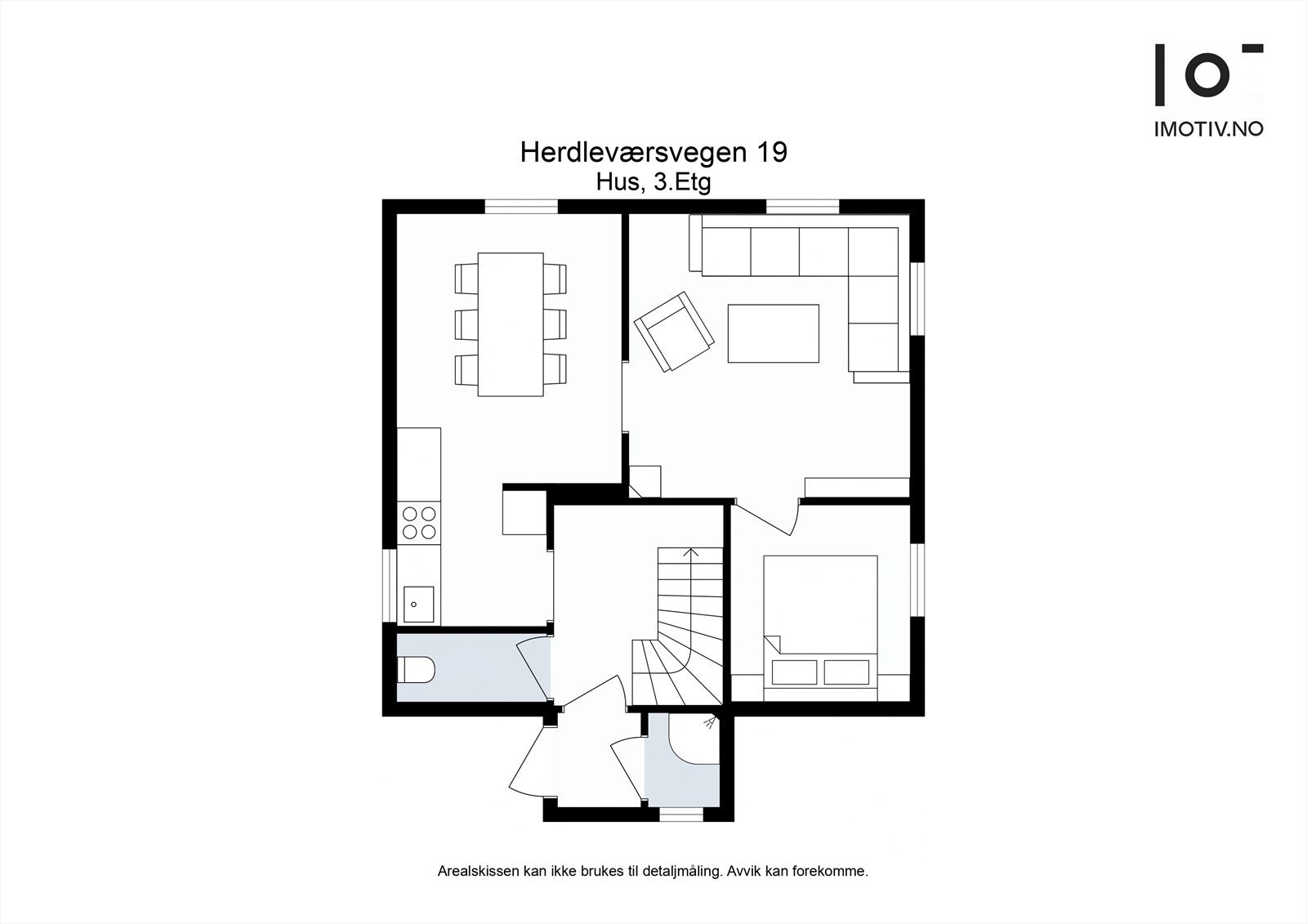 Planløsning fritidsbolig 1.etasje. Galleribilde