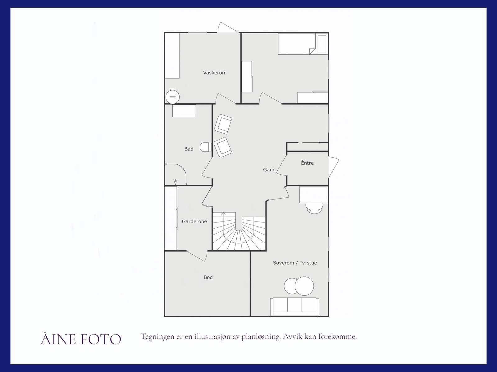 Plantegning underetasje Galleribilde