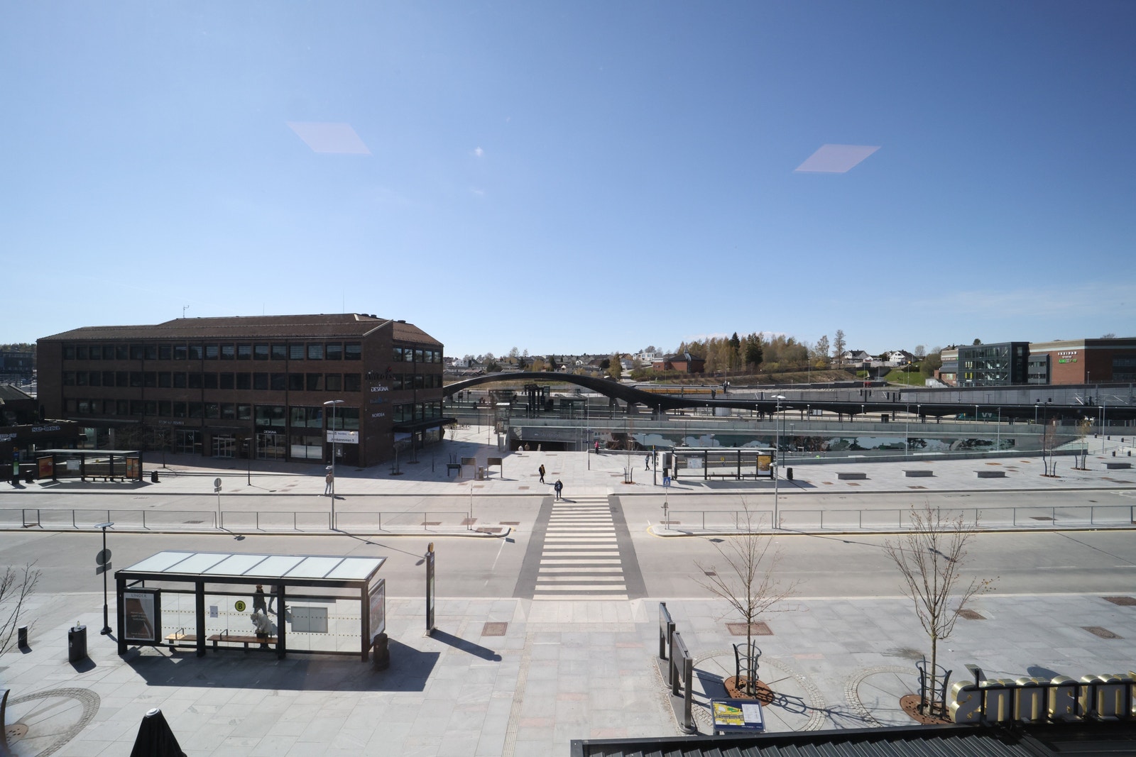 Utsikt mot Jernbaneveien, Ski stasjon Galleribilde