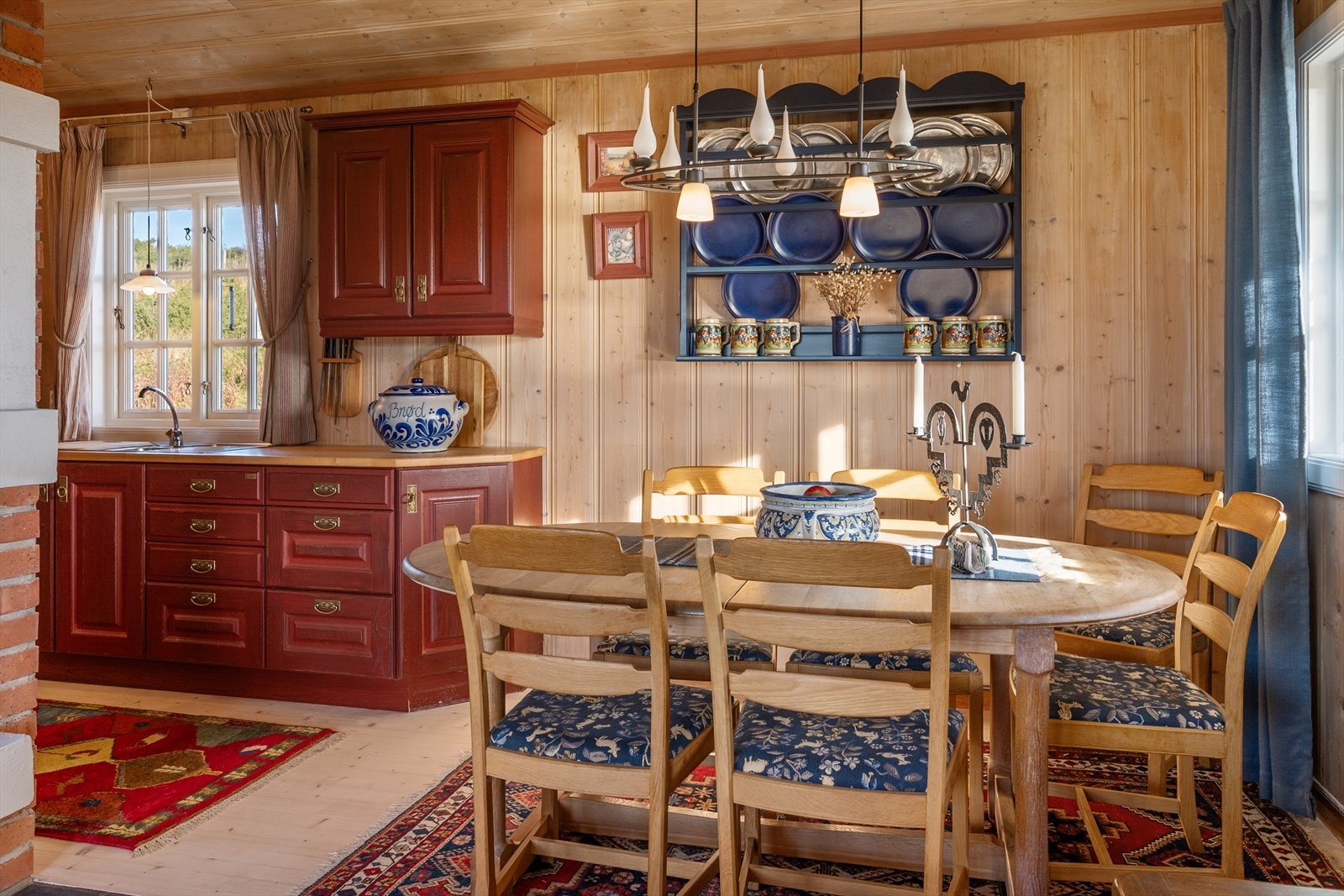 Her kan man enkelt samles til hyggelige måltider. Galleribilde