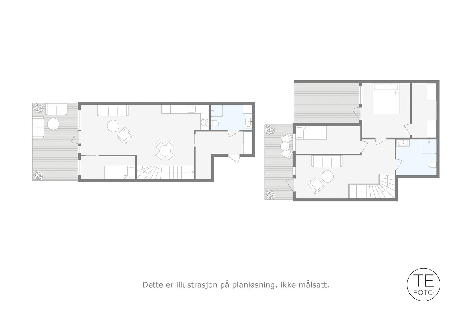 Plantegning Liafalten 4A. Galleribilde