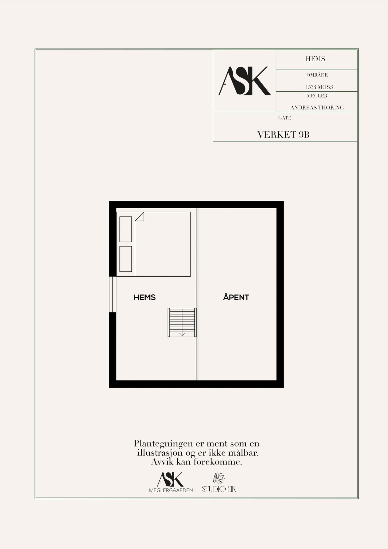 Plantegning hems Galleribilde