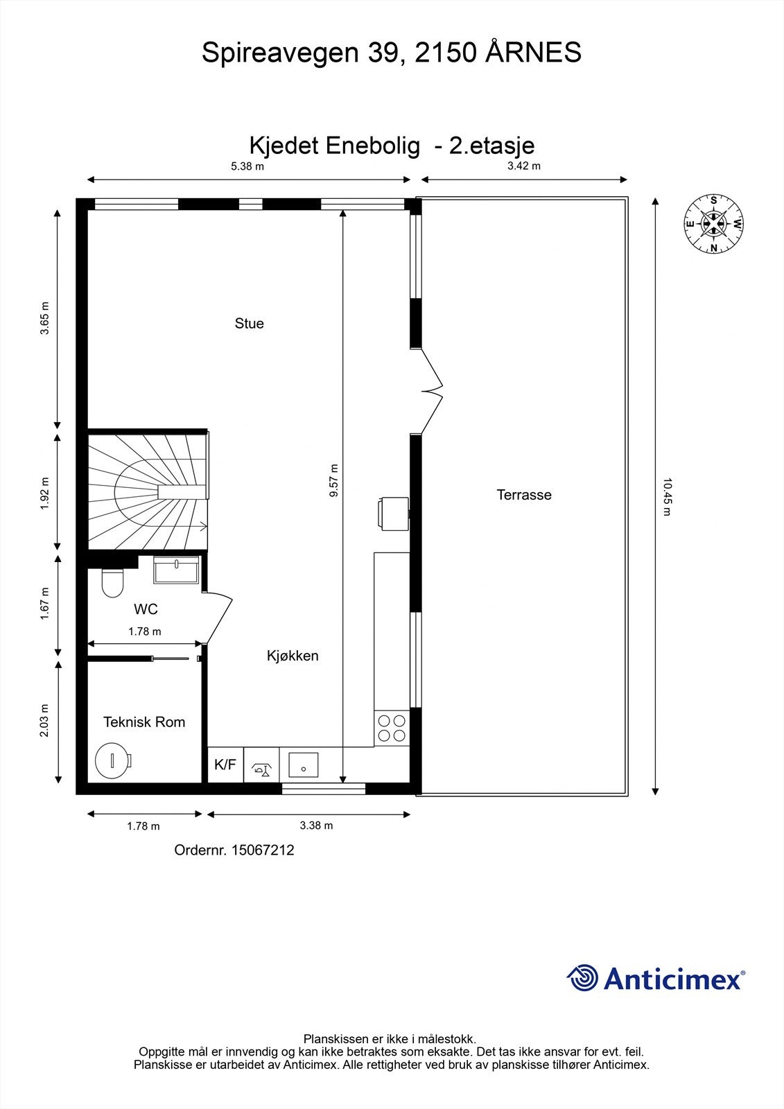 Plantegning 2. etasje Galleribilde