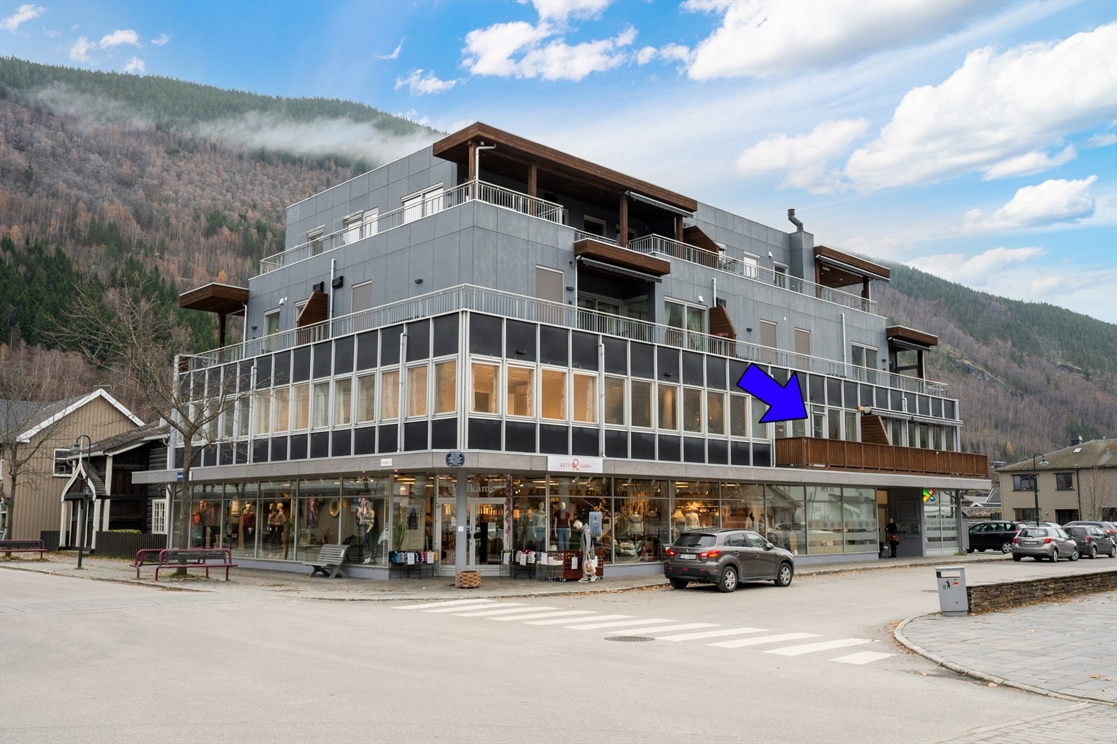 Herfra er det enkel tilgang til alt Otta har å by på. Galleribilde