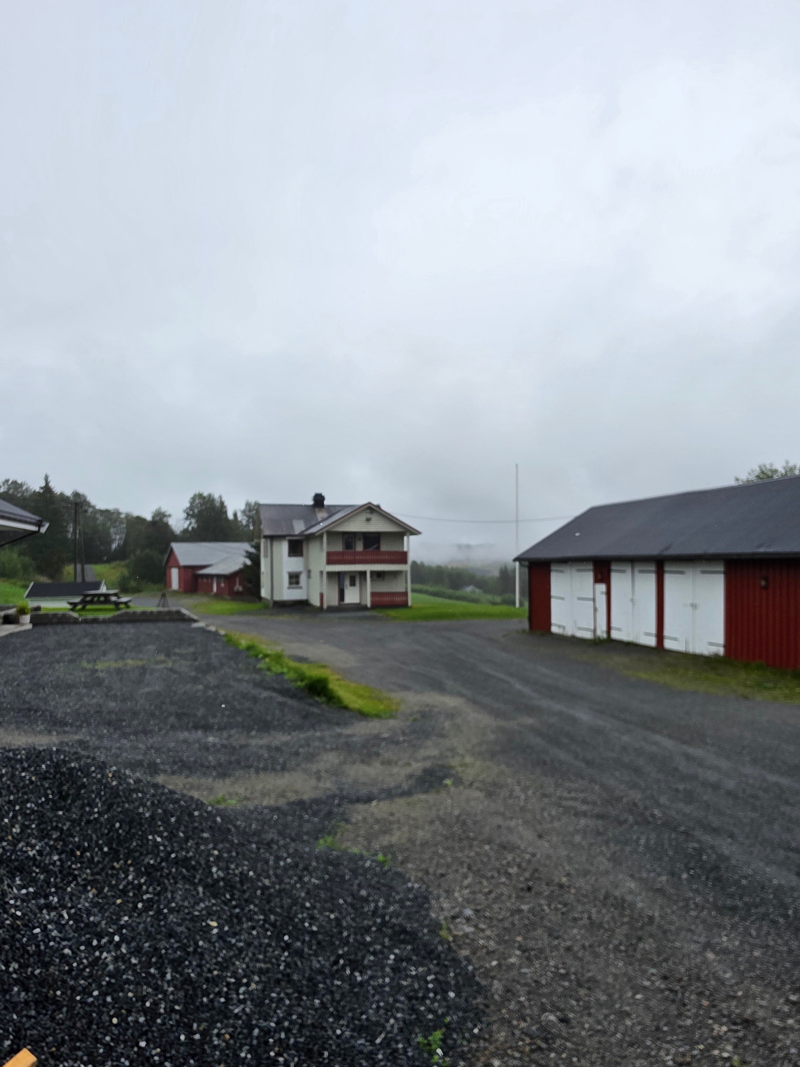 Utvendig bilde av tunet. Galleribilde