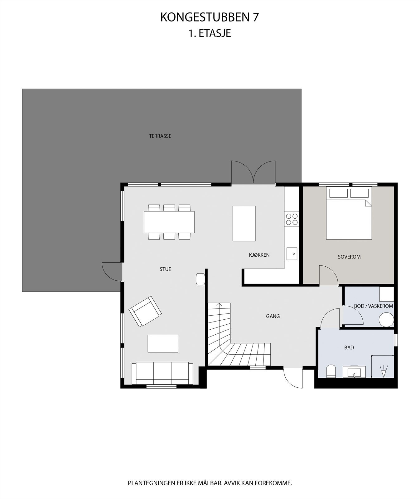 Plantegning 1.etasje. Galleribilde