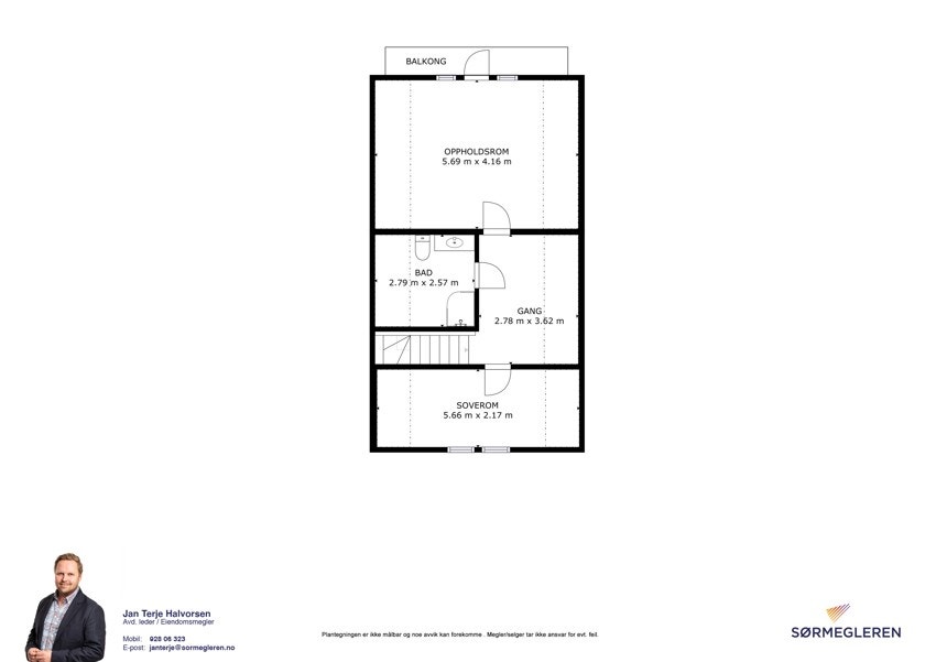 Plantegning loftseteasje Galleribilde