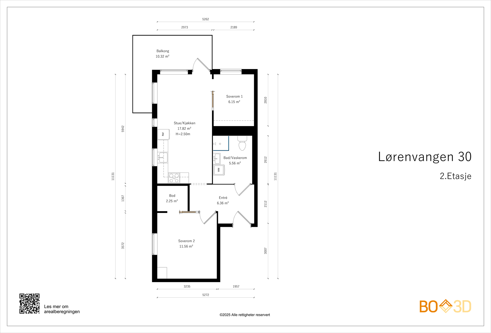 Målsatt plantegning! Galleribilde