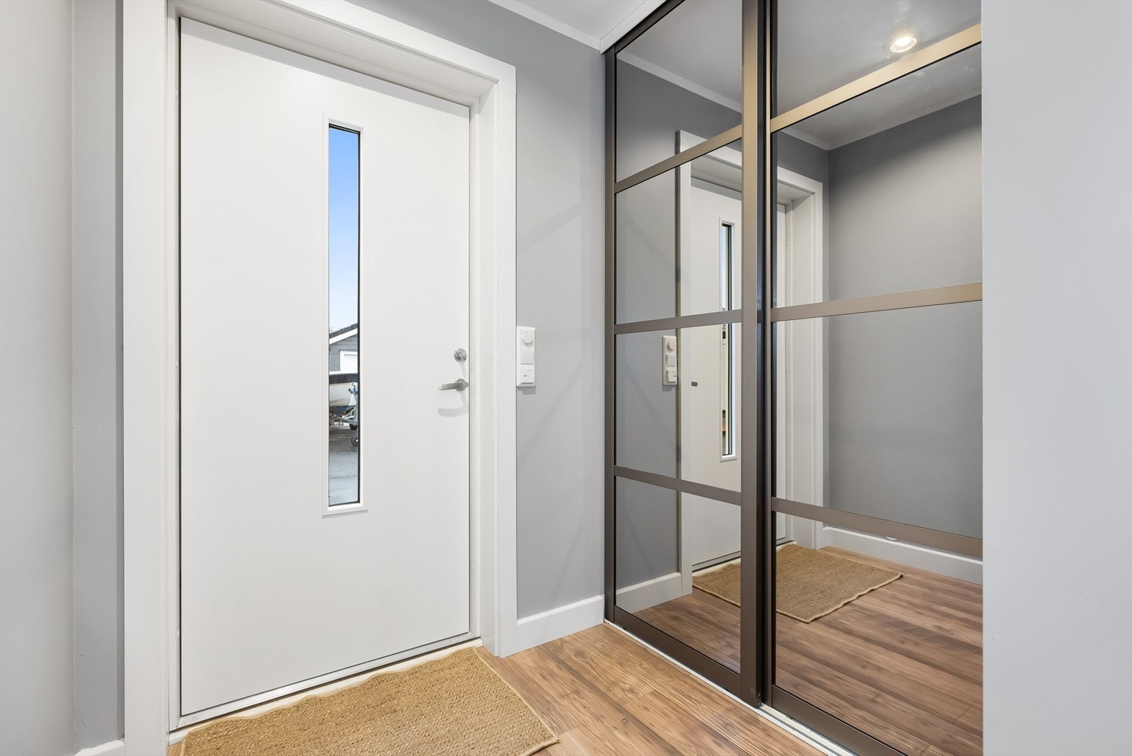 Gangen er stor og praktisk. Galleribilde