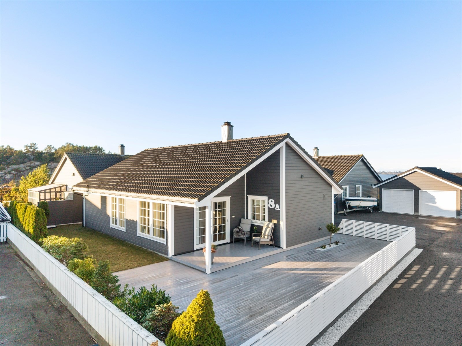 Boligen har en solrik og fri beliggenhet på Skansen. Galleribilde