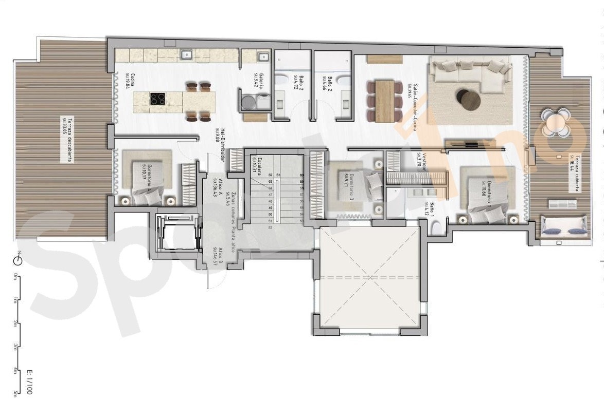 Plantegning av leilighet Galleribilde