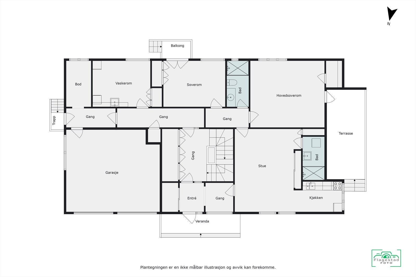 Plantegning 1.etasje Galleribilde
