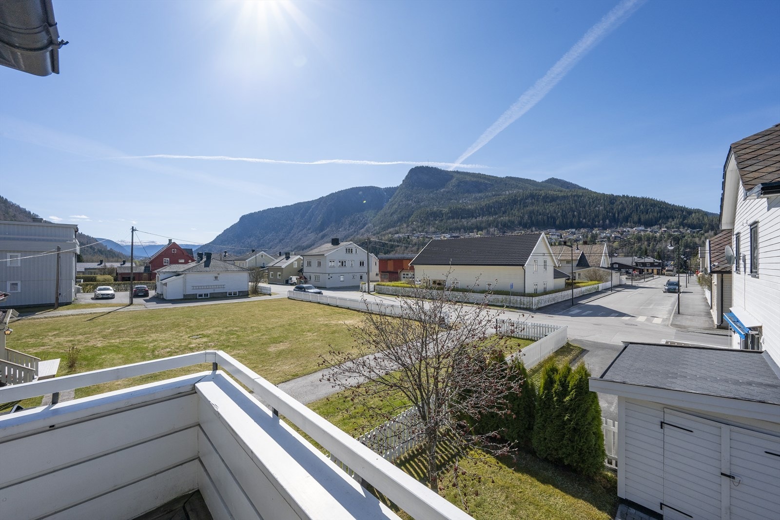 Utsikt over nabolaget. Galleribilde