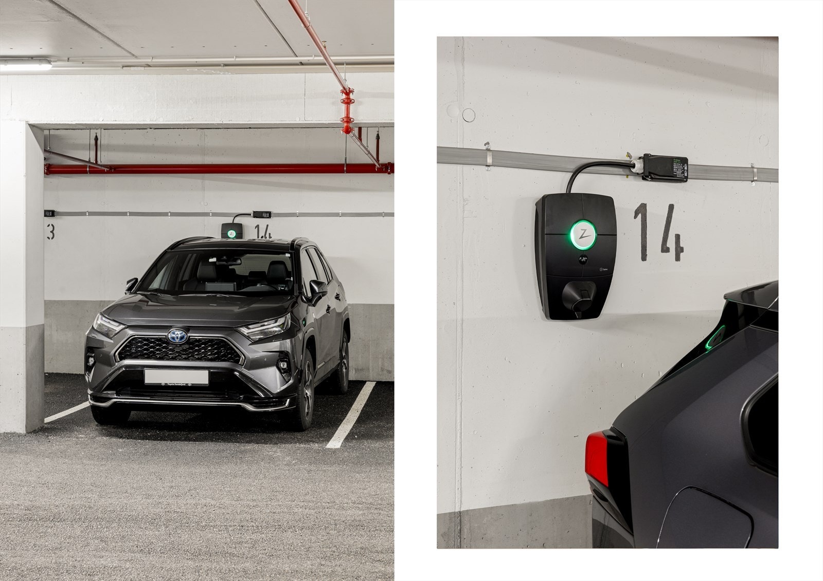 Medfølger egen p-plass (nr. 14) med elbillader Galleribilde