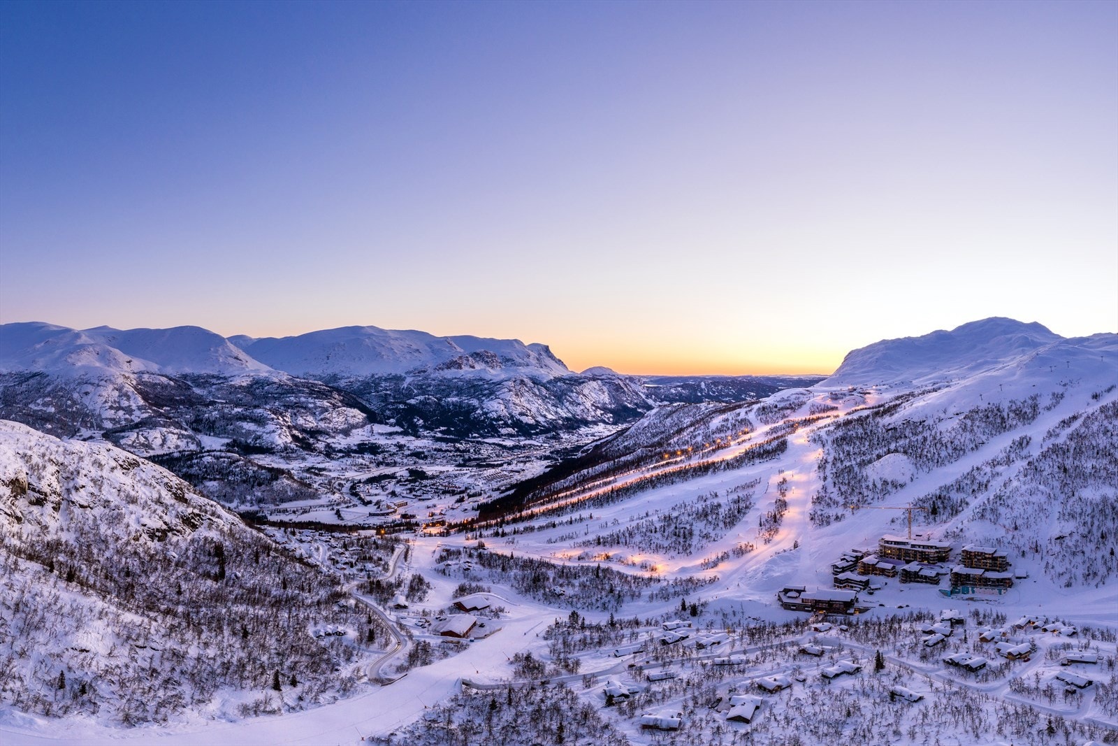 Skigaarden ligger unik til inne i Hemsedal Skisenter Galleribilde