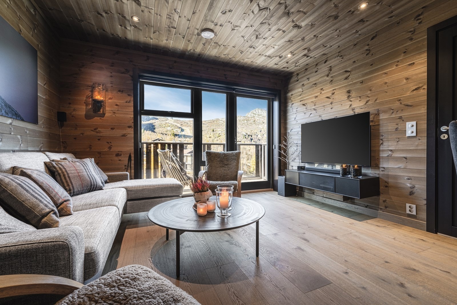 Stuen med flott utsikt Galleribilde