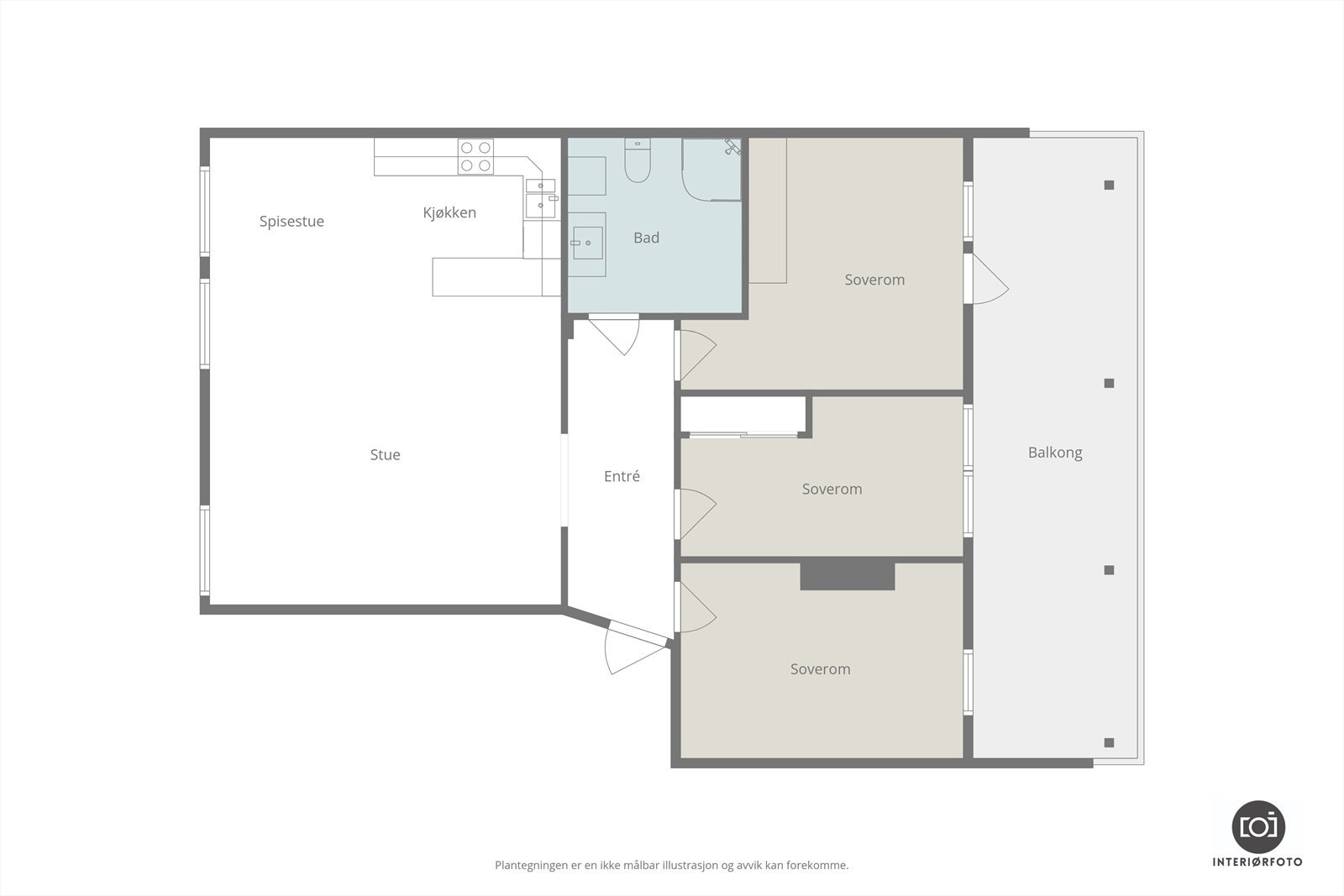 Plantegning Galleribilde