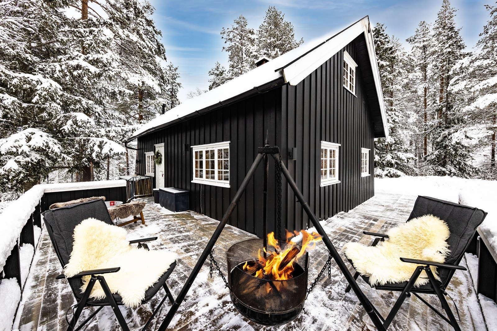 Hyggelige uteplasser på terrassen Galleribilde