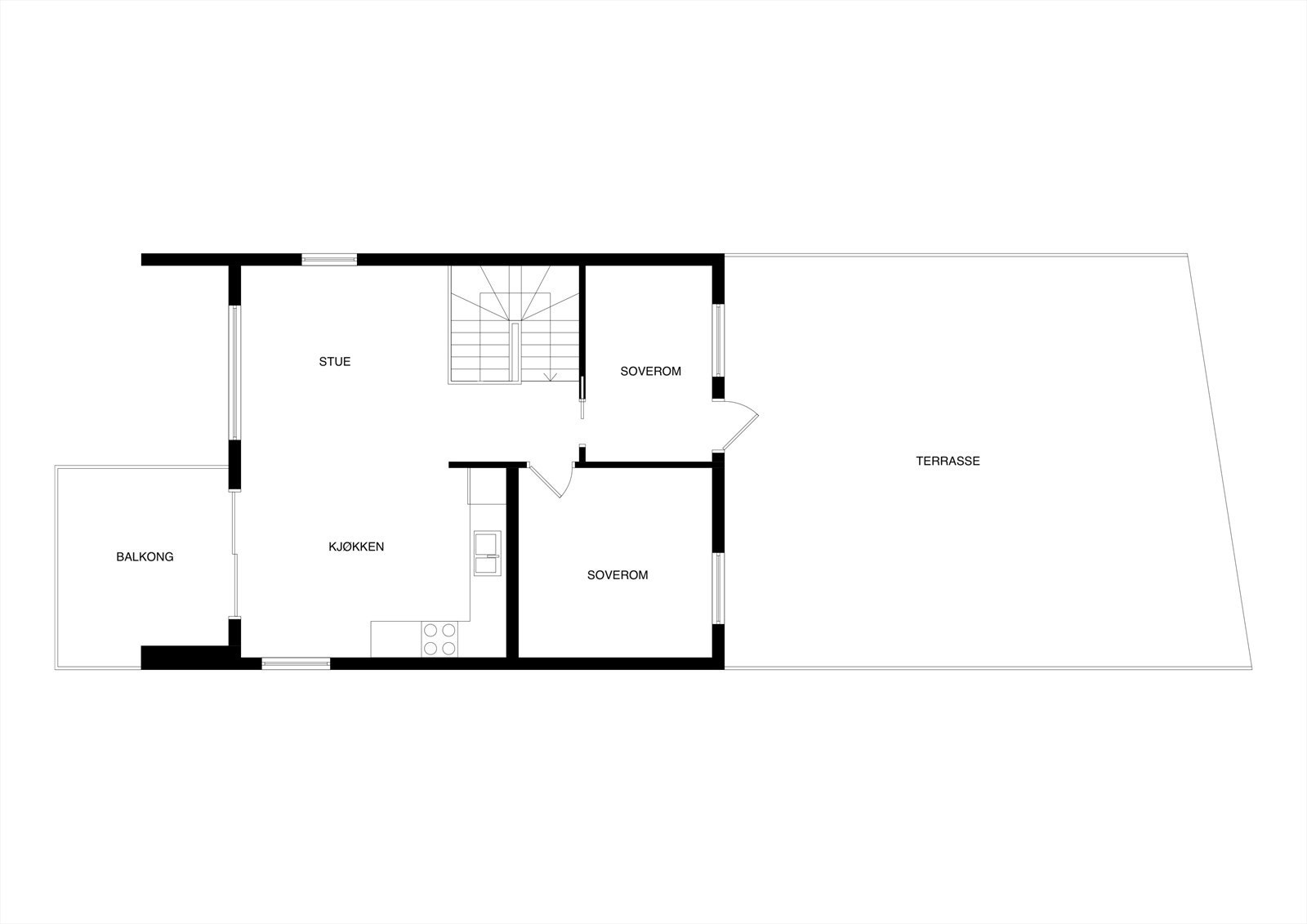 Planskisse hovedetasje Galleribilde